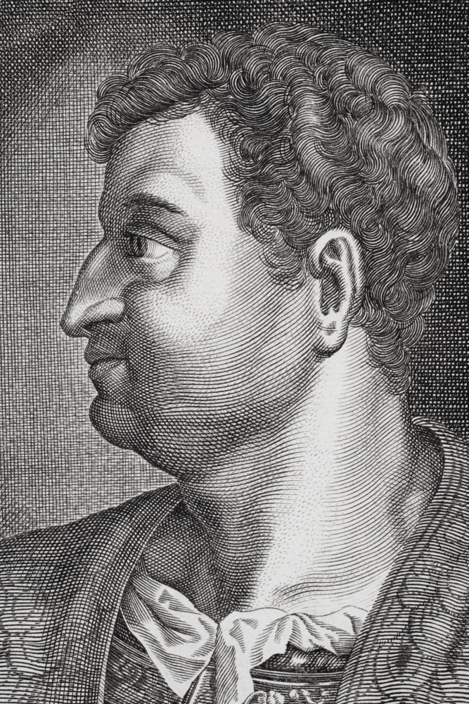 Marcus Salvius Otho 32 Ad To 69 Ad Roman Emperor January 15 To April 16 In 69 Ad From Dutch Print Dated 1704 Canvas Art - Ken Welsh Design Pics (11 x 17)