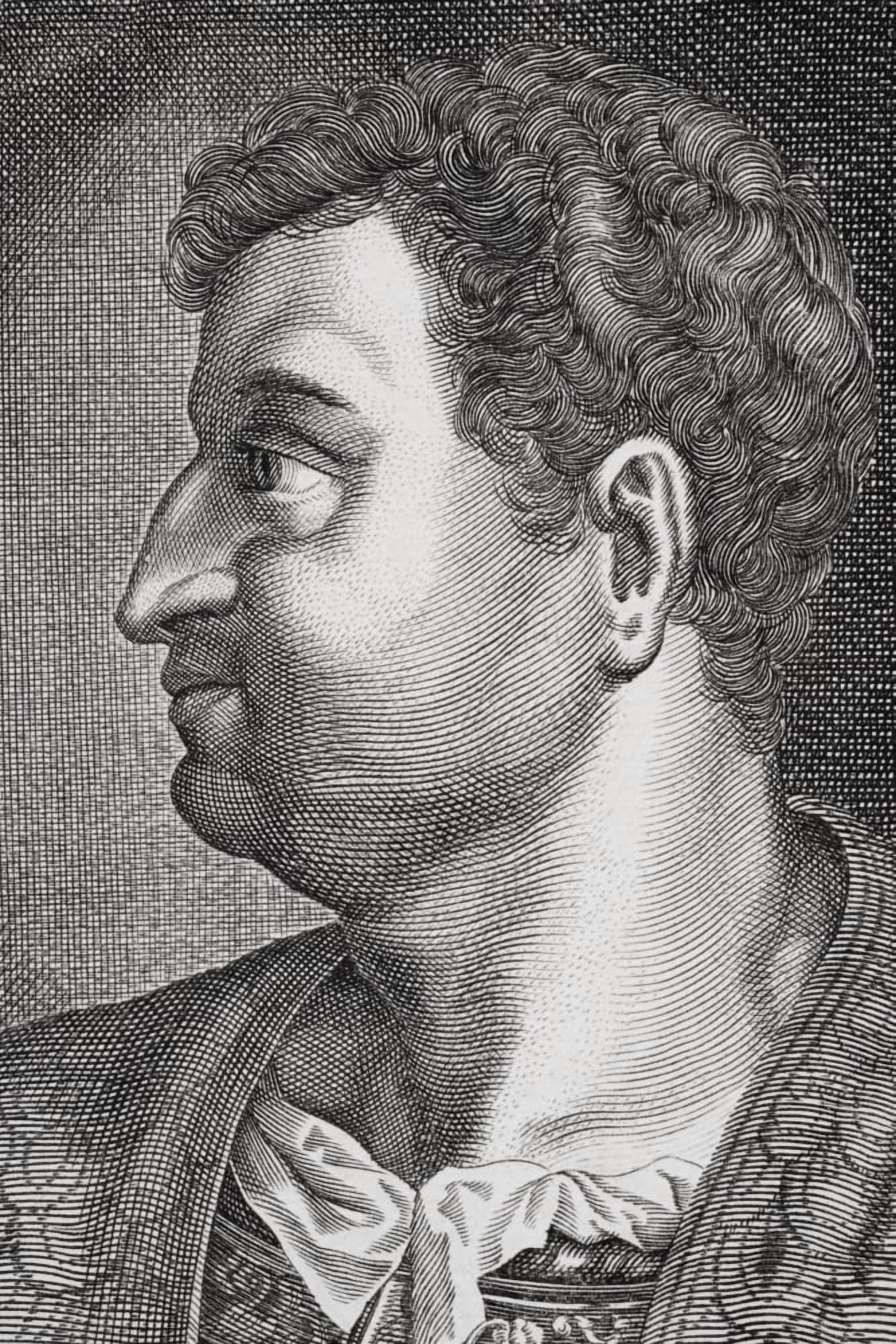 Marcus Salvius Otho 32 Ad To 69 Ad Roman Emperor January 15 To April 16 In 69 Ad From Dutch Print Dated 1704 Canvas Art - Ken Welsh Design Pics (22 x 34)
