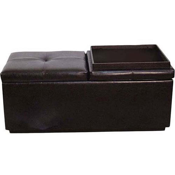 Marcus Storage Bench and Ottoman, Bicast Leather