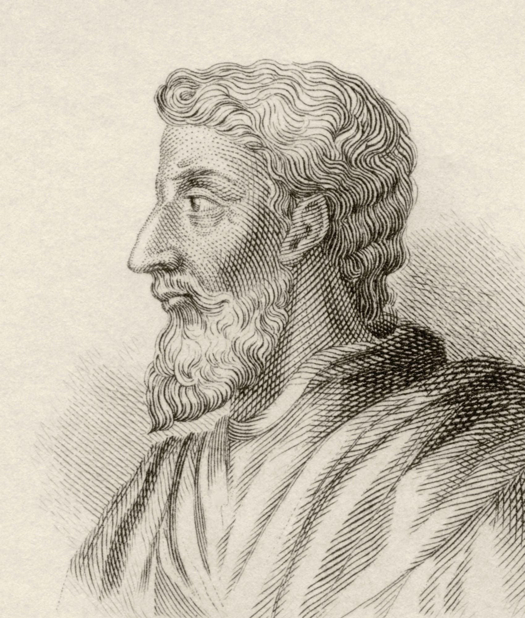Marcus Terentius Varro 116 Bc To 27 Bc Aka Varro Reatinus Roman Scholar Historian And Writer From Crabbes Historical Dictionary Published 1825 Canvas Art - Ken Welsh Design Pics (26 x 30)
