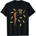 thumbnail image 1 of Marcus The Worm Rigatoni Pasta Funny Food Graphic T-Shirt, for Men & Women, up to Size 5XL, 1 of 2
