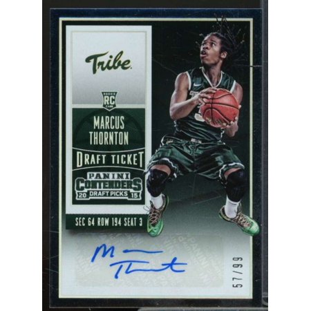 Marcus Thornton AU Card 2015-16 Panini Contenders Draft Picks Draft Ticket #157