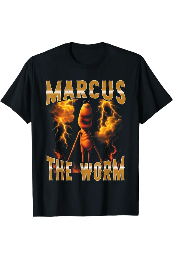 Marcus Worm Meme Humor Playful Retro Vibe Funny People T-Shirt