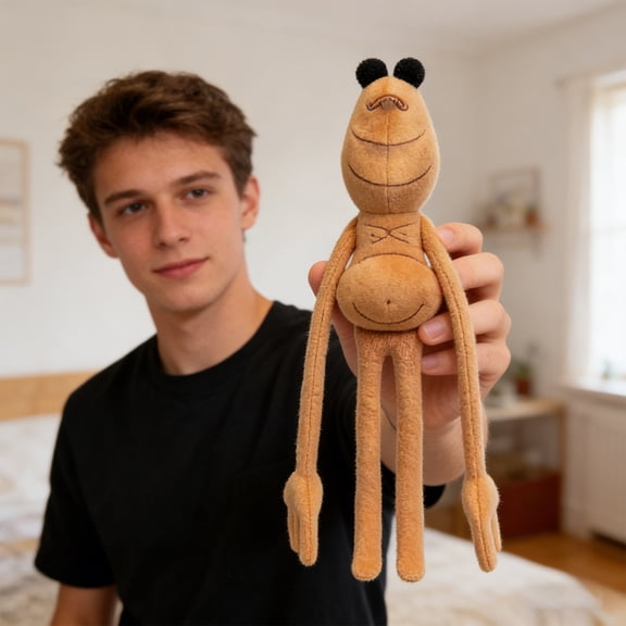 Marcus the Worm Plush Toys- Cute Cartoon Worm Stuffed Toy, Premium Soft Fabric, Game Fan Collectible, Ideal for Shelf Decor, Bedroom Styling & Heartfelt Gift Giving