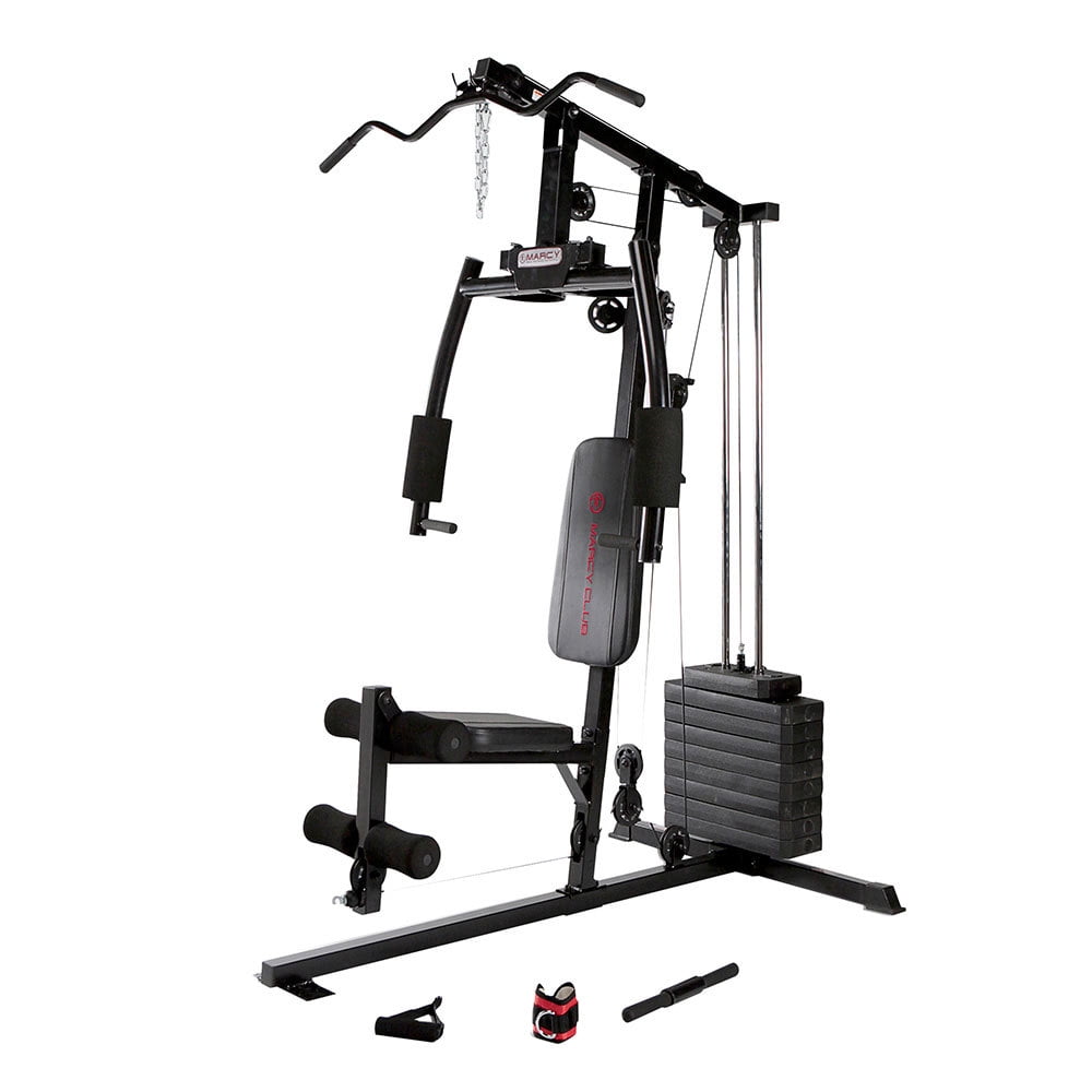 Marcy 120 Lb. Single Stack Home Gym with Pulley Press Arm Leg Developer Walmart