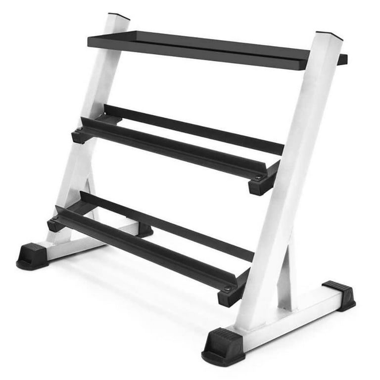 Marcy Metal 3-Tier Dumbbell Weight Rack for Home Gym Workout