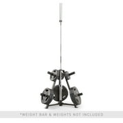 Marcy 6-Peg Olympic Weight Plate Tree and Vertical Bar Holder PT-5757