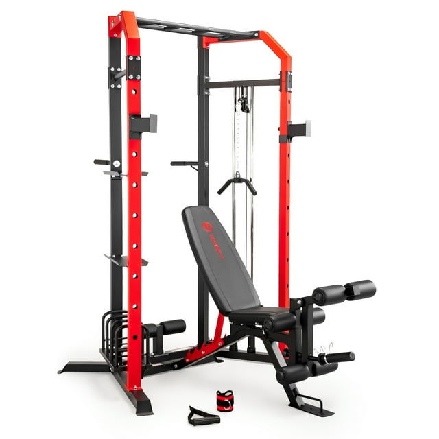 Marcy Cage System with Weight Bench, Home Gym Total Body Workout