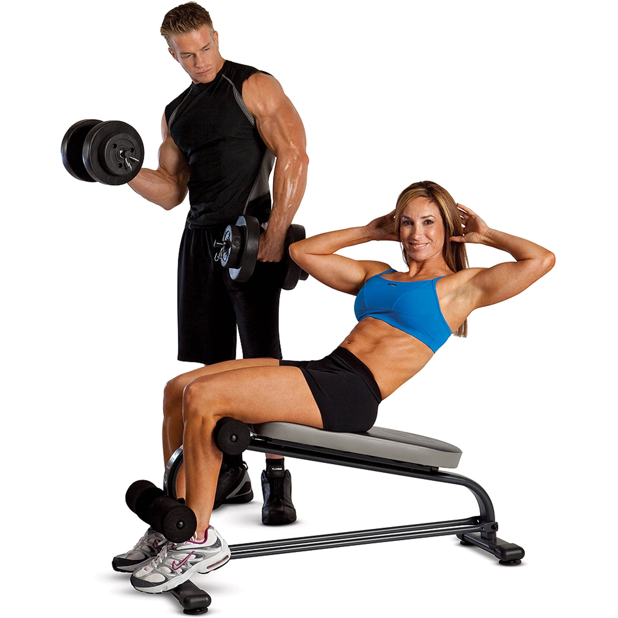 Marcy Crunch Board with 40 lb Dumbbell Set SB 410 VB 40