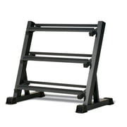 Marcy Deluxe Three Tier Metal Home Workout Gym Dumbbell Weight Rack | DBR86