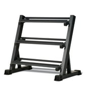 Marcy Deluxe Three Tier Metal Home Workout Gym Dumbbell Weight Rack | DBR86