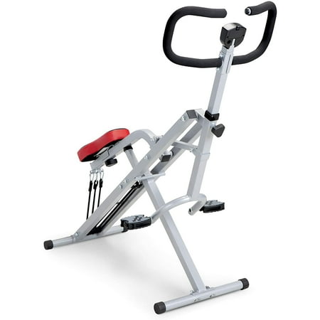 Marcy Fitness Squat Rider Machine Bench, Black, Steel Frame, 28 lb