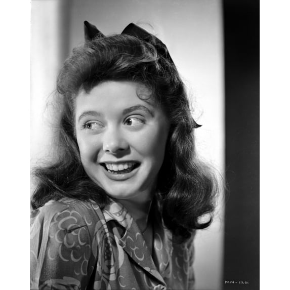 Marcy McGuire on a Printed Top and laughing Photo Print (24 x 30)