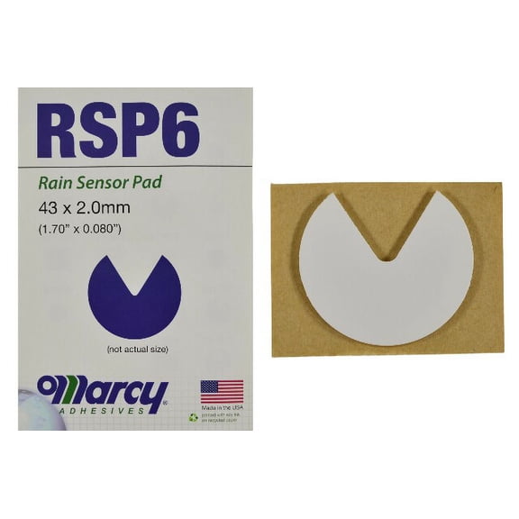 Marcy RSP6 Replacement Rain Sensor Pad Only - 43mm x 2.0mm see details for fitment (Acrylic Adhesive)