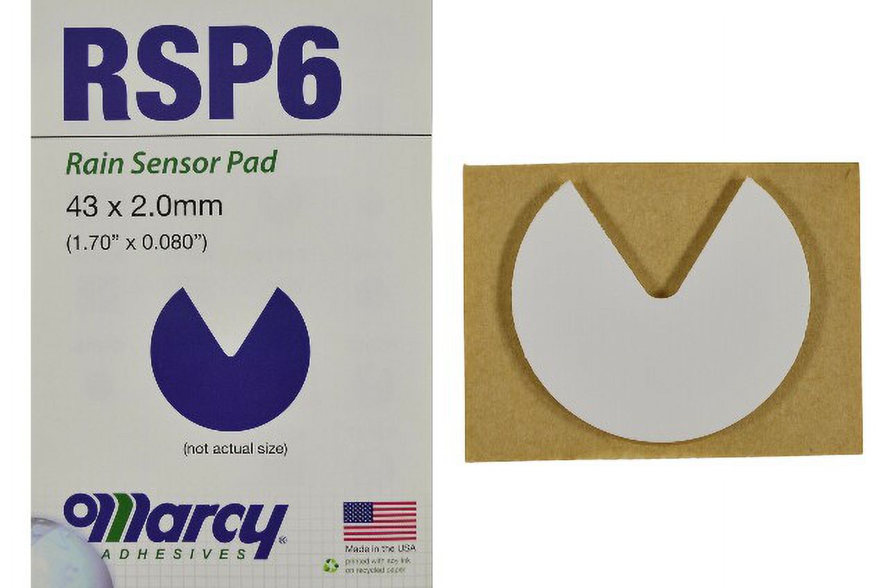 Marcy MSP1659 Replacement Rain Sensor Pad – 43.5mm X 1.75mm Clear Silicone Adhesive Pad