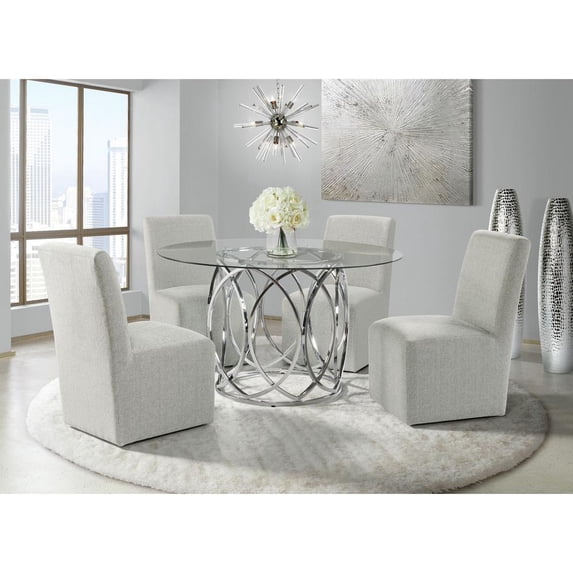 Picket House Furnishings Marcy Standard Height 5PC Dining Set-Table and Four Side Chairs