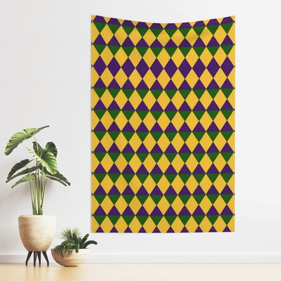 Mardi Colors Tapestry For Bedroom Dorm Living Room Funny Wall Tapestries 60"X40"