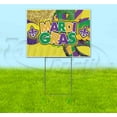 thumbnail image 1 of Mardi Gras (18" x 24") Yard Sign, Includes Metal Step Stake, 1 of 6