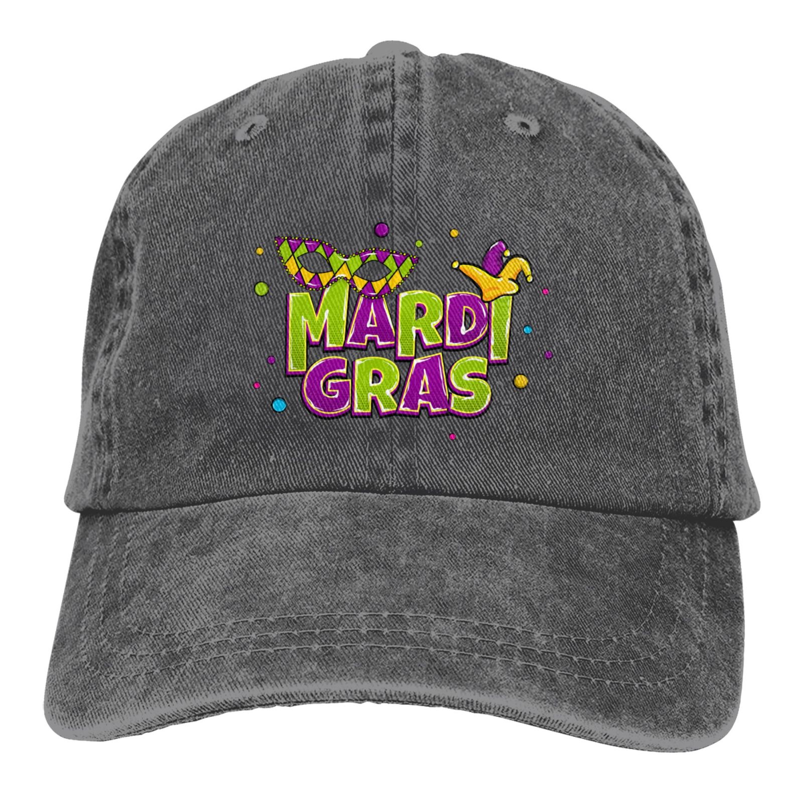 mardi gras baseball cap