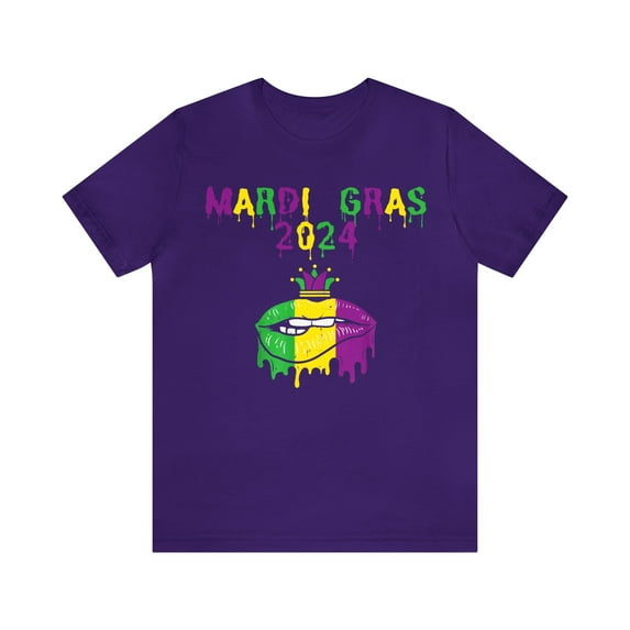 Mardi Gras 2024 Lips Unisex Tee, Mardi Gras Outfit Women, Mardi Gras Shirt