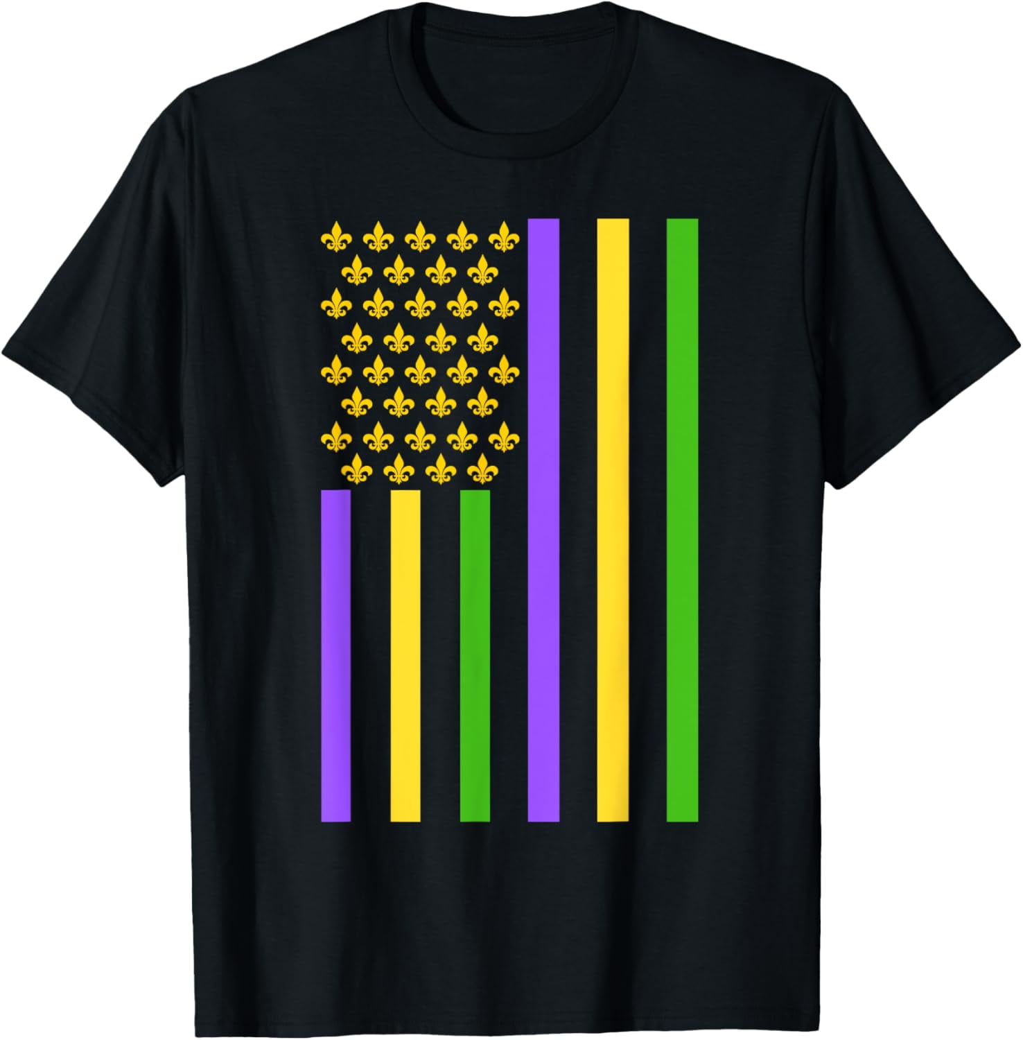 Mardi Gras 2025 New Orleans Louisiana American Flag TShirt