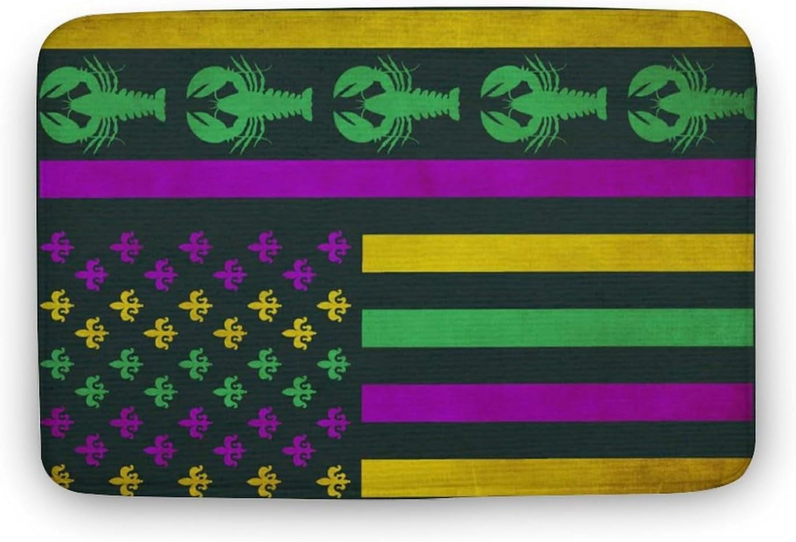 mardi gras outdoor mat