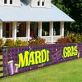 Mardi Gras Banner for Fence Balcony New Orleans Themed Party ration
