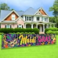 Mardi Gras Banner for Fence Balcony New Orleans Themed Party ration