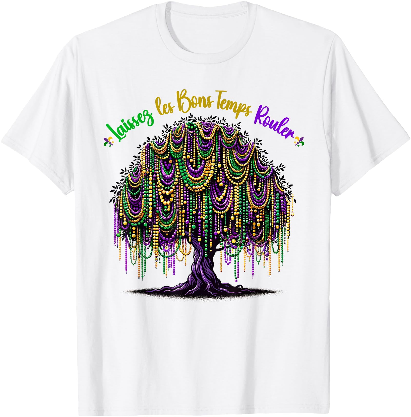 Mardi Gras Bead Tree Carnival New Orleans 2025 for women TShirt
