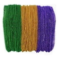 thumbnail image 1 of THE MARDI GRAS KREWE - Mardi Gras Beads - 33" 7mm, 120 Necklaces Purple, Green, Gold - Bulk Pack for Party Favors, Decorations, Crafts, 1 of 6