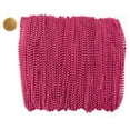 thumbnail image 1 of Mardi Gras Beads 33 inch 7mm, 12 Dozen, 144 Pieces, Hot Pink Necklaces with Doubloon, 1 of 7