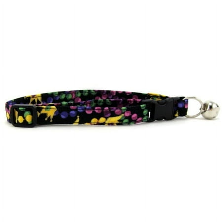 Mardi Gras Beads & Crowns Cat Collar