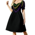 thumbnail image 1 of Mardi Gras Beads Dress Evening gown dresses for womens, 1 of 6