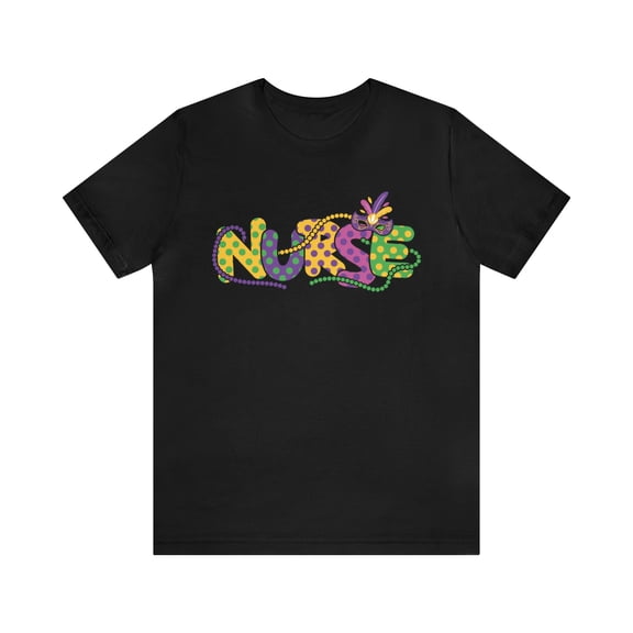 Mardi Gras Beads Nurse Women's Shirt