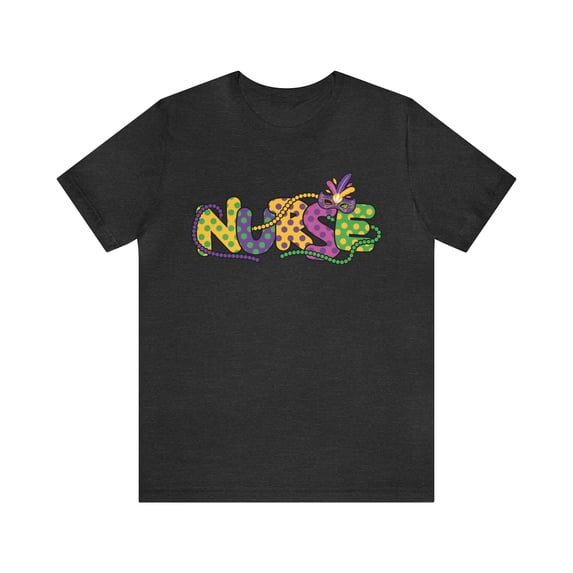 Mardi Gras Beads Nurse Women's Shirt