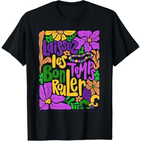 Mardi Gras Boho Laissez Les Bon Temps Rouler Fleur De Lis Gift Unisex T-Shirt