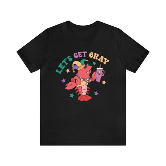 Mardi Gras Bougie Shirt, Let's Get Cray Crawfish Mardi Gras Unisex Shirt