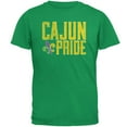 thumbnail image 1 of Mardi Gras Cajun Pride Fleur De Lis Mens T Shirt Irish Green 2XL, 1 of 1