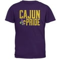 thumbnail image 1 of Mardi Gras Cajun Pride Fleur De Lis Mens T Shirt Purple X-LG, 1 of 1
