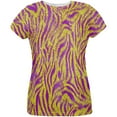 thumbnail image 1 of Mardi Gras Cajun Tiger Costume All Over Womens T Shirt Multi MD, 1 of 2
