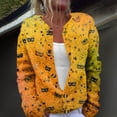 thumbnail image 1 of Mardi Gras Cardigan Sweaters for Women Mask Feather Pattern Sweater Lightweight Loose Button Up Knit Tops, 1 of 6