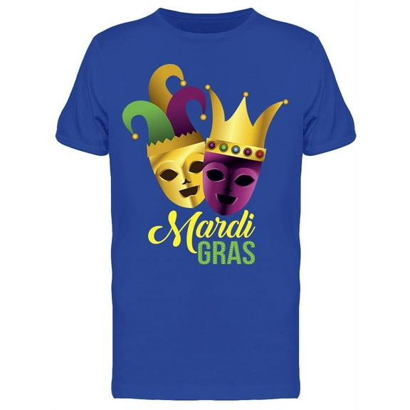Mardi Gras. Carnival Mask T-Shirt Men -Image by Shutterstock, Male XX-Large