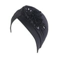 thumbnail image 1 of Mardi Gras Carnival Sequin Hairband for Women Black Cancer Head Scarf Hat Cap Hair Turban Wrap Hats Headwear, 1 of 2