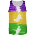thumbnail image 1 of Mardi Gras Color Me Cajun All Over Mens Tank Top Multi 2XL, 1 of 2
