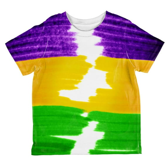 Mardi Gras Color Me Cajun All Over Toddler T Shirt Multi 6T