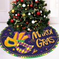 thumbnail image 1 of Mardi Gras Colorful Carnival Tree Skirt, Mardi Gras Holiday Party Decorations Masquerade Party Mask Beads Confetti Feather Xmas Tree Mat 48 inch for Holiday Party Supplies Rustic Ornaments Tree Skirt, 1 of 6