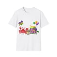 thumbnail image 1 of Mardi Gras Crabs Unisex Softstyle T-Shirt, 1 of 4