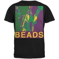 thumbnail image 1 of Mardi Gras Crawfish Beads Black Adult T-Shirt - X-Large, 1 of 1