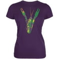 thumbnail image 1 of Mardi Gras Crawfish Juniors Soft T Shirt Purple LG, 1 of 1