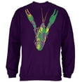 thumbnail image 1 of Mardi Gras Crawfish Mens Sweatshirt Purple LG, 1 of 1